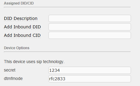 Clic en Submit para continuar Clic para Seleccionar y crear una extensión SIP Figura A7.6. Selección de una extensión SIP Se creará la extensión 1501 con el nombre PC1 y la contraseña 1234.