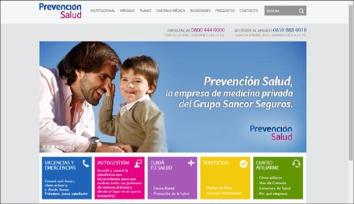 SERVICIOS DIFERENCIALES SITIO WEB www.prevencionsalud.com.