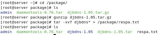 txt Ilustración 4-29 Sistema Operativo "Centos" Ingresar al directorio djbdns-1.05 y editar el archivo error.