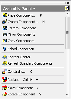 ROTATE COMPONENT (Rotar componente) Esta opción permite rotar un componente el cual no haya sido ensamblado correctamente dando el usuario la dirección adecuada para la operación.