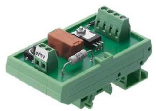 Instruments, la aplicación de esta señal permite controlar el voltaje de salida del módulo regulador PWM entre 0 y 21.
