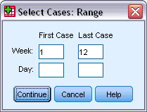 Exactamente. Un número de casos especificado por el usuario. También se debe especificar el número de casos a partir de los cuales se generará la muestra.