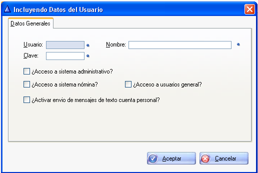 Debes establecer la Asignacion de usuario nuevo a la aplicación e indicar a que modulo tienes acceso el usuario( modulo