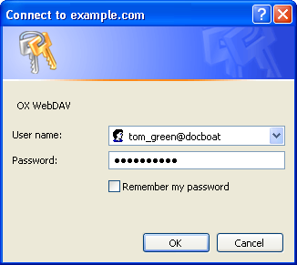 Acceder al servidor de documentos bajo Windows XP Figura 7.5.