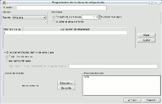 2. gvsig Desktop: Características Etiquetado avanzado: Creación de anotaciones individualizadas. Control de solapes de los etiquetados. Prioridad en la colocación de las etiquetas.