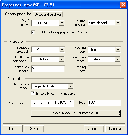 14 8. Una vez configurado el conversor se utiliza el programa VSP Manager, mediante la misma ruta de inicio del DS Manager, para crear un puerto serial virtual. Se hace clic en el botón Add.