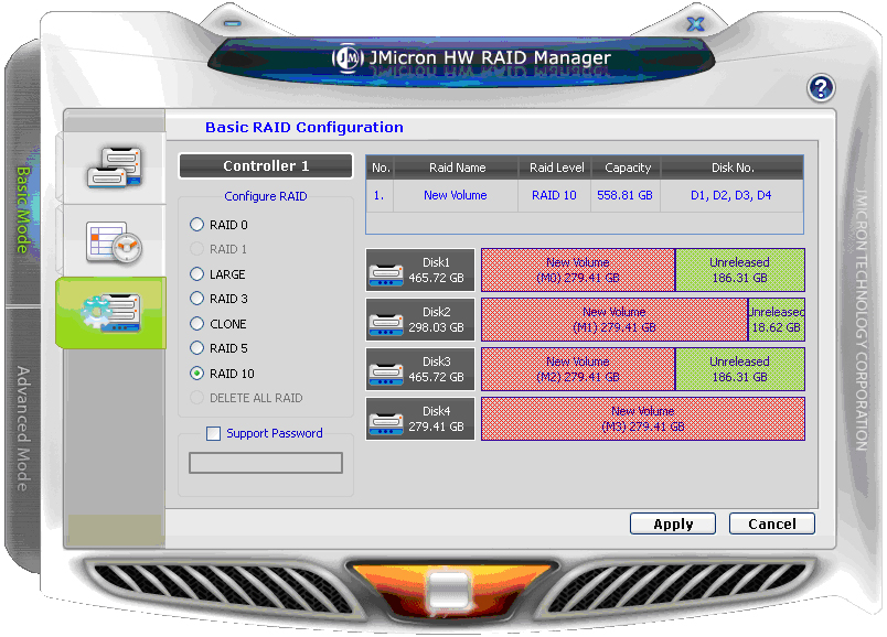 Visualizador de la bitácora o registro de eventos (Event Log Viewer) El Administrador RAID realizará un monitoreo del estatus de todos los discos duros conectados y las unidades RAID, y conservará