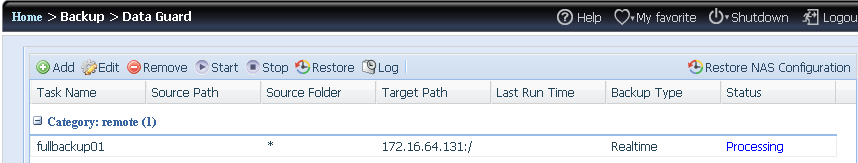 Handle Sparse File (Manipular pocos archivos) Keep ACL Setting (Mantener configuración ACL) Log Location (Ubicación de registro) Speed Limit (Límite de velocidad) Timeout Limit (Límite de tiempo de