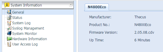 Informació n del sistema Elemento Manufacturer (Fabricante) Product No.