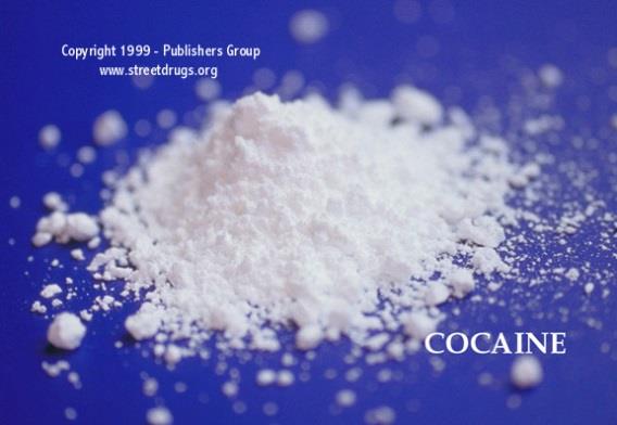 Tipos de estimulantes (2) Cocaína Cocaína en polvo (sal Hidroclorito)