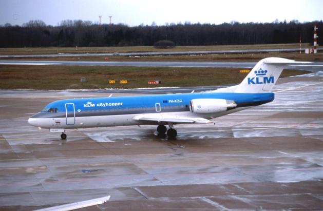 Figura 9. KLM cityhopper (aerolínea regional). Las aerolíneas comenzaron operando aviones de hélice en rutas cortas, algunas veces en vuelos de cien millas.