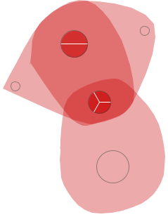 1.8 visualización de biclusters 21 (a) Capa de áreas (b) Capas de nodos y sectores (c) Capa de etiquetas y detalles (d) Capa de aristas