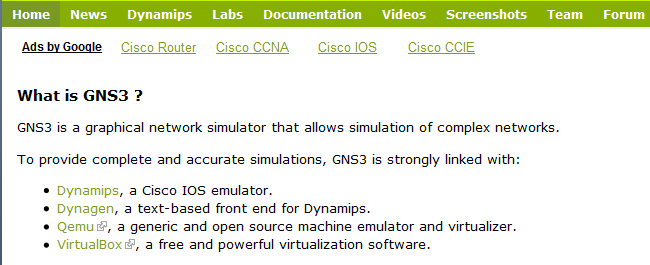64 3.4 Prácticas de Laboratorio para Redes de Datos II 3.4.1 Laboratorio N 0 TEMA: Instalación de GNS3 en Windows Descarga del Software de GNS 3 Descargar programa de la página http://www.gns3.