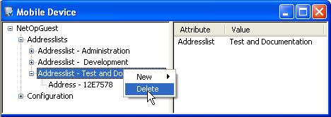 Guest Manager De esta forma termina la eliminación de una entrada. Nota: Los elementos del árbol determinados no se pueden eliminar ni cambiar de nombre. 4.2.