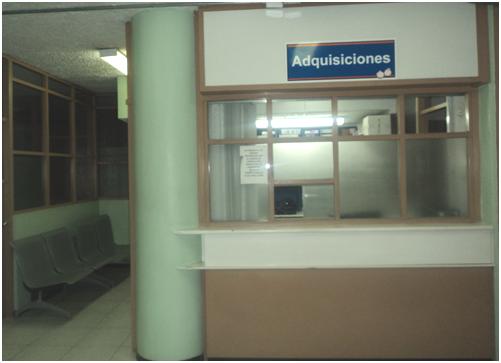 NARRATIVA DE LA VISITA AL AREA FÍSICA DEL SUBPROCESO DE ADQUISICIONES PP PT 3 2/8 INSTITUCIÓN CIUDAD DEPARTAMENTO PERIODO Hospital Pediátrico Baca Ortiz Quito - Pichincha Subproceso de Adquisiciones