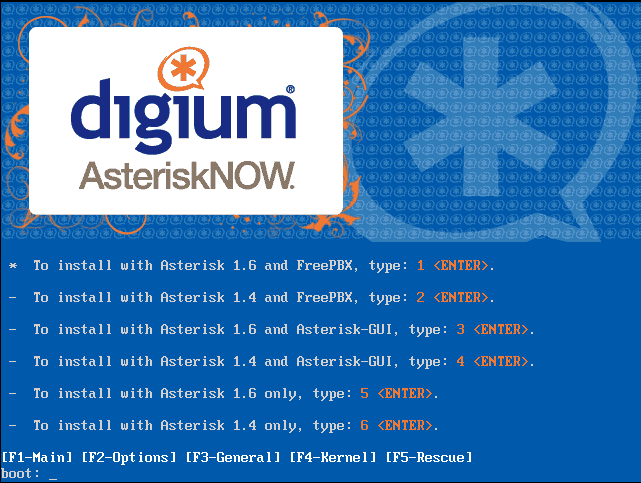 6.9 Implementación 6.9.1 Instalación y configuración de los servicios. 6.9.1.1 Sistema operativo AsteriskNOW A continuación se procede a instalar la central telefónica de software libre llamada AsteriskNow que se puede descargar en http://www.