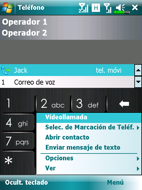 Videoconferencia Videoconferencia le permite ver un vídeo bidireccional en tiempo real de la otra parte durante una llamada.