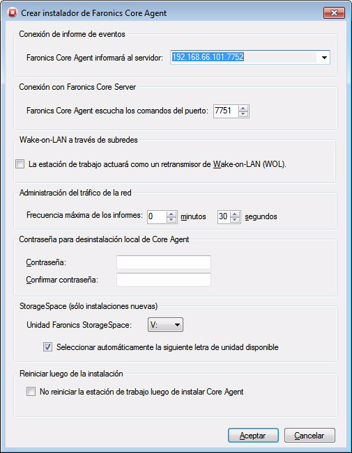 Implementación del Agente Faronics Core desde la Consola 67 2. Haga clic en Install Faronics Core Agent (Instalar el Agente Faronics Core) en el panel Action (Acción).