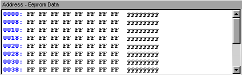 123 la representación del programa elaborado en lenguaje C el cuál va ser cargado al PIC 16F877, donde cada fila mostrará 8 palabras, por lo que de una fila a la otra la dirección se incrementará en