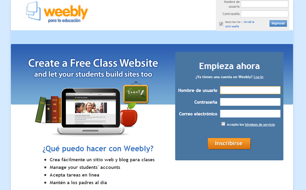 Diseño y gestión de páginas web educativas con Weebly Weebly es una herramienta gratuita que permite gestionar y configurar contenidos de forma