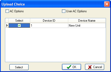 Hay dos opciones para cargar los elementos de la interfaz, las [opciones de AC] y [opciones de usuario AC], y es mejor los dos seleccionados juntos al