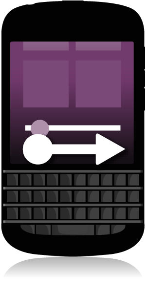 Introducción Utilizar un control Si aparece un control en la pantalla, puede utilizarlo para avanzar en un archivo, como una canción o un vídeo, o para avanzar varias páginas, por ejemplo en un libro