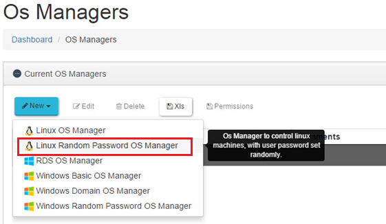 4.4.2 Linux Random Password OS Manager Un "Linux Random Password OS Manager" se utiliza para escritorios virtuales basados en sistemas Linux y requiere un nivel superior de seguridad en el acceso del