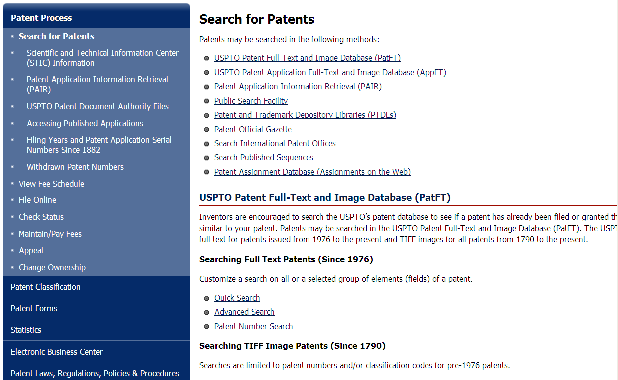 B. 3 UPSTO Base de datos de la Oficina de Patentes y Marcas de Estados Unidos, contiene aproximadamente 7 millones de documentos de patentes (invenciones y modelos de utilidad), se trabaja en idioma