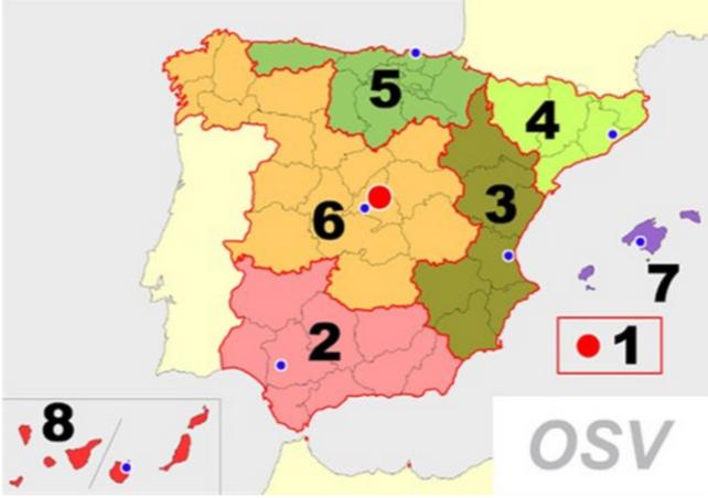 Estructura El organigrama de AESA es el siguiente: Orgamigrama de AESA Además de sus oficinas centrales, sitas en Madrid, AESA se estructura territorialmente en Oficinas de Seguridad en Vuelo, cuyo
