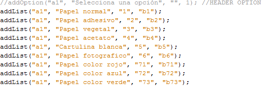 la configuración de la librería que le llamaremos config mediante el siguiente código: En el archivo javascript config.