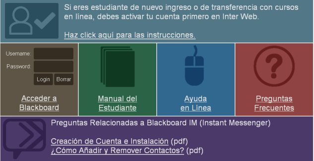 7 Laboratorios Virtuales Para acceso a los laboratorios, el usuario debe ir a la página principal del Recinto de Arecibo (http://www.arecibo.inter.