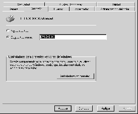 En el servidor de impresión Windows XP/2000 Haga clic en