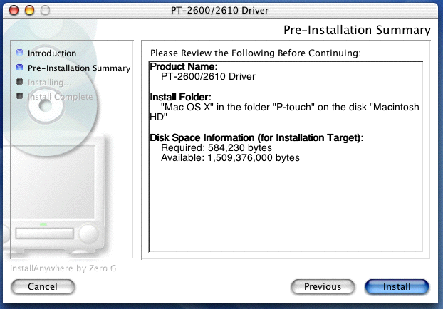 3 Introduzca el CD-ROM incluido en la unidad de CD-ROM del PC. 4 Haga doble clic sobre la carpeta Mac OS X para abrirla. 5 Haga doble clic sobre el icono Driver Installer en la carpeta que aparece.