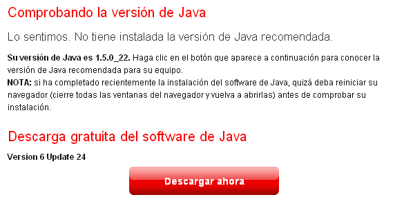 La versión de java Java 6 versión 24 no es compatible con sistemas operativos de 64 bits, por lo que si no tiene disponible un ordenador con un sistema de 32 bits puede instalar la última versión de