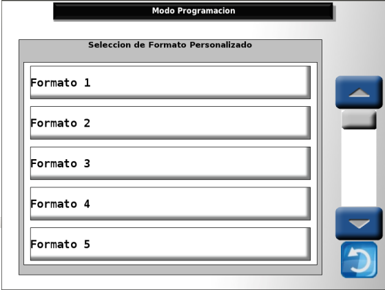 12.6.1.1.- Seleccione el Asistente de Formato, cuando lo haga aparecerá la siguiente ventana: En esta ventana seleccione el formato que quiere configurar, para el ejemplo elegiremos Papel. 12.6.1.2.- Al elegir el formato a configurar aparecerá la ventana: En esta ventana se da la opción de elegir dos formatos predefinidos o elegir uno personalizado.
