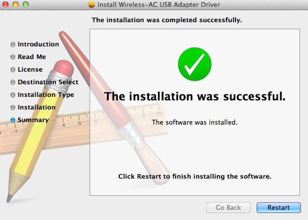 correctamente. Haga clic en Reiniciar para reiniciar su Mac. 12.