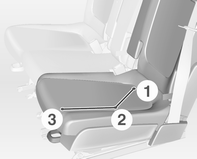 Asientos, sistemas de seguridad 43 Asientos traseros Ajuste de los asientos Sistema de asientos flexible (FlexSpace) 9 Advertencia Sólo debe circular con los asientos exteriores enclavados en los