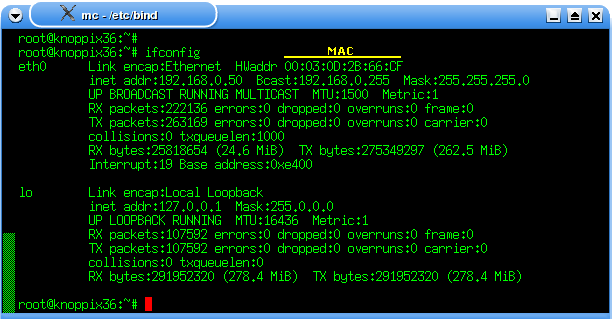Configuración del servidor DHCP