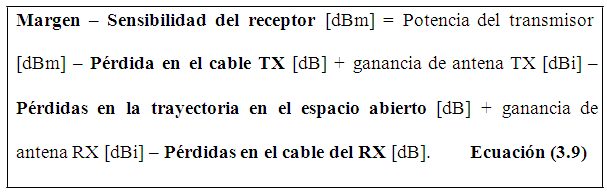3.9 Cálculo con Decibeles (db, dbm, dbi ) 3.9.1 Unidades Adimensionales Como mencionamos anteriormente, la potencia de enlace es la suma de todas las ganancias y pérdidas desde el transmisor (fuente
