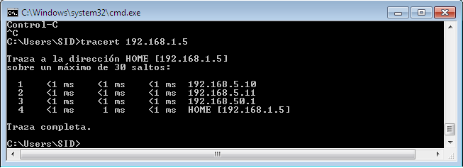 - 72 - Figura III.12: Verificación de los nodos por los que pasa el paquete desconectada la Wan 3.7.3 FILEZILLA La tercera herramienta utilizada para el monitoreo, es FileZilla la misma que fue usada