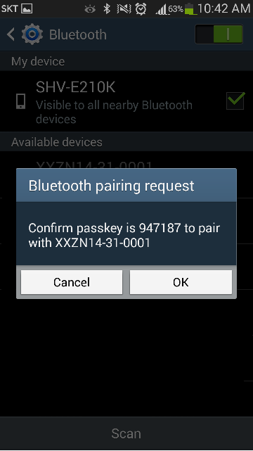 2) Seleccione Bluetooth.