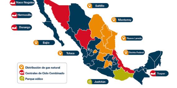 gas natural Presencia 44 municipios y delegaciones políticas de 9 estados 4