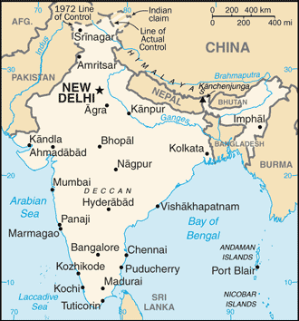 INDIA INFORMACIÓN BÁSICA Datos Generales República de la India Superficie ( km²) 3,287,595 Capital Nueva Delhi Forma de gobierno República parlamentaria Presidente Pranab Mukherjee Ministro de
