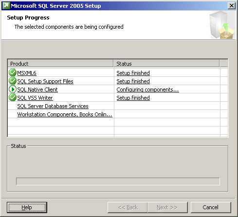 Si ha seleccionado instalar el servidor, es necesario contar con Microsoft SQL Server Express Edition para poder ejecutarlo.