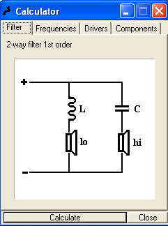 2) Input => requiere dos datos, la impedancia del altavoz a atenuar driver impedance, y la atenuación requerida needed attenuation. En el caso de la impedancia ponemos la impedancia del altavoz.