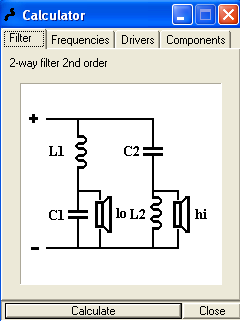 3) Drivers => muestra dos casillas, las cuales requieren la impedancia de los altavoces usados. En este caso esas impedancias pueden perfectamente ser diferentes.