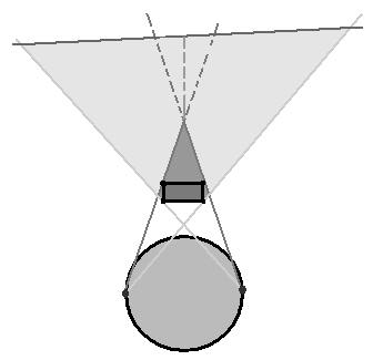 Fig 3.4. Cualquier cuerpo cóncavo puede expresarse como unión de cuerpos convexos. En el caso bidimensional, como se ve en el ejemplo, cualquier polígono puede ser expresado como unión de triángulos.