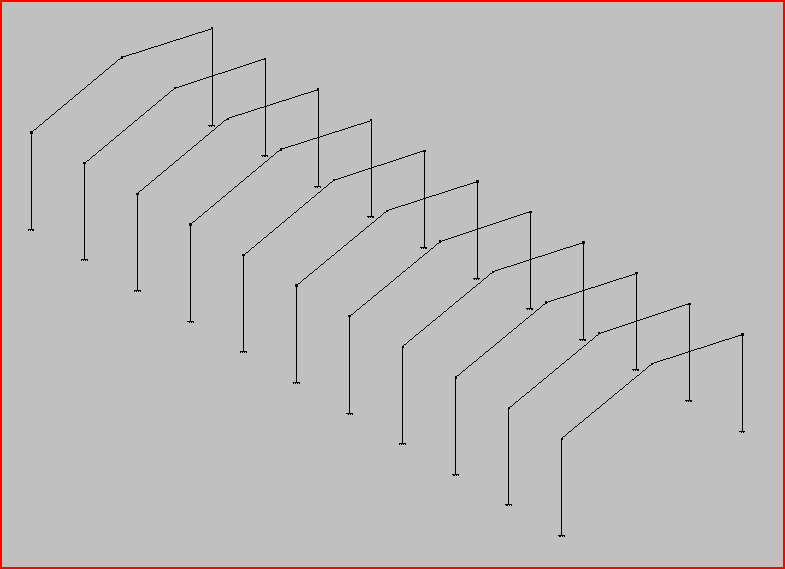 Figura 3.9 Estructura completa exportada desde Generador de Pórticos En la figura 3.