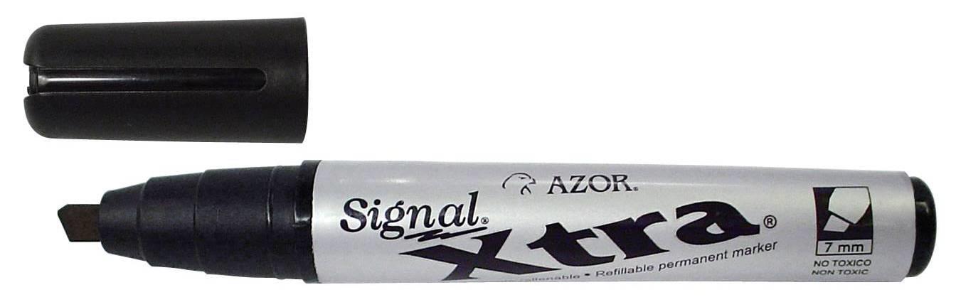 Signal X-tra Marcador permanente con tinta base alcohol permanente en la mayoría de las superficies.