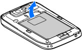 Configurar su dispositivo Configure su Nokia E63 siguiendo estas instrucciones. Insertar la tarjeta SIM y la batería 1.